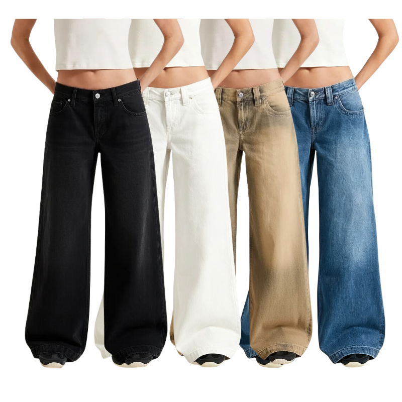 Women's Sloane Low Rise Ultra Baggy Jeans Gray Tinted