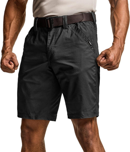 Men's Lightweight Water Resistant Golf Shorts, Stretch Tactical Work Shorts with Multi-Pocket