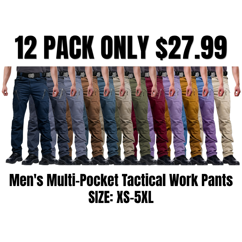 Men's Multi-Pocket Tactical Work Pants