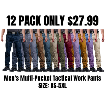 Men's Multi-Pocket Tactical Work Pants