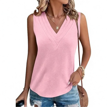 Last day🔥🔥Women V Neck Tank Tops Dressy Casual Summer Loose Fit Sleeveless Shirts