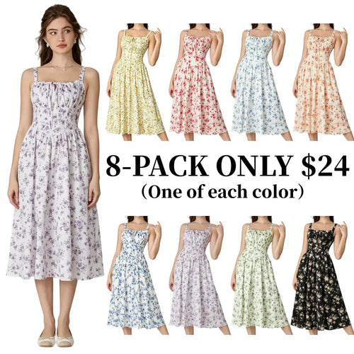 Women's floral print midi dress