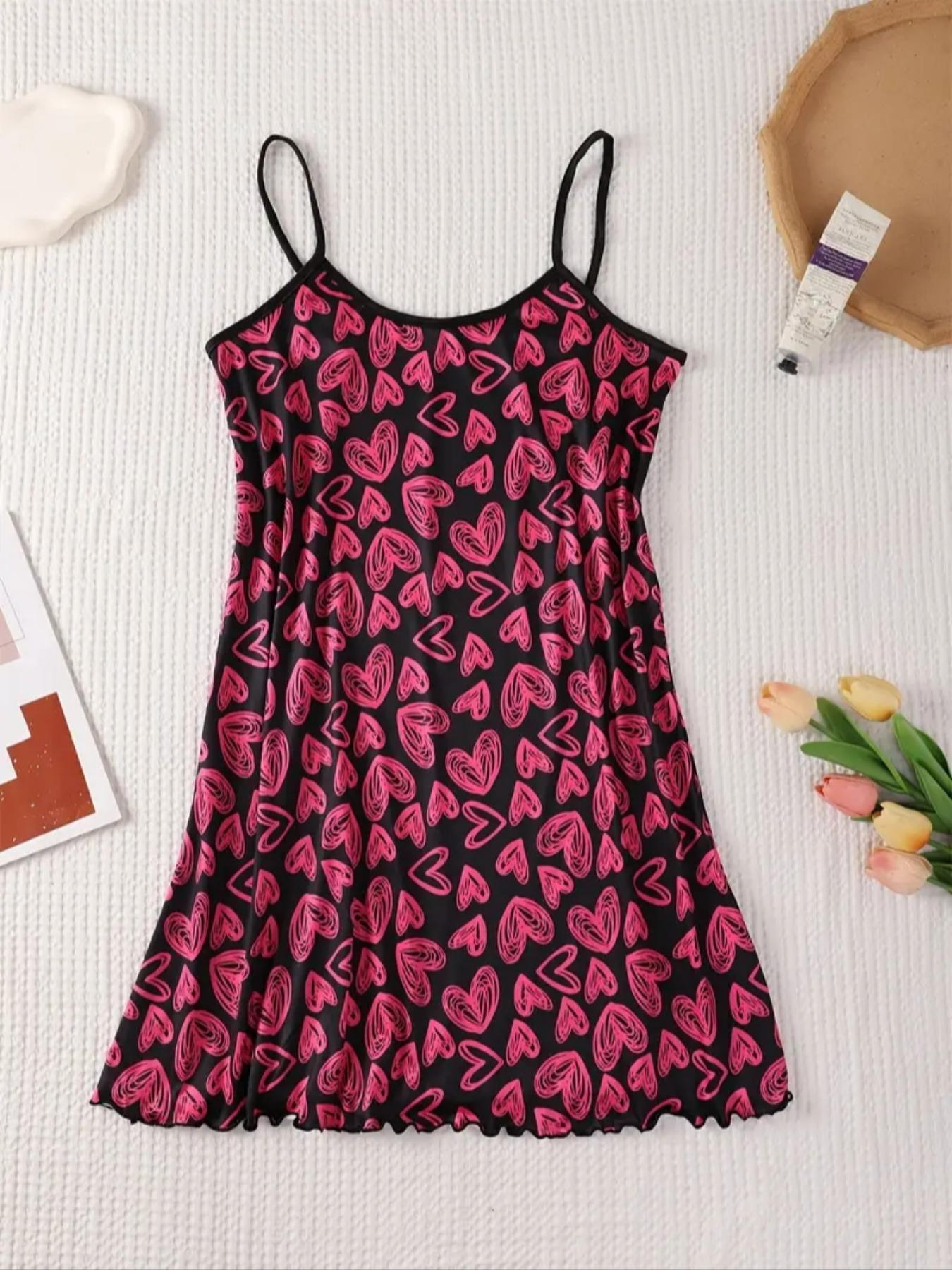 All Over Print Sleeveless Cami Nightdress