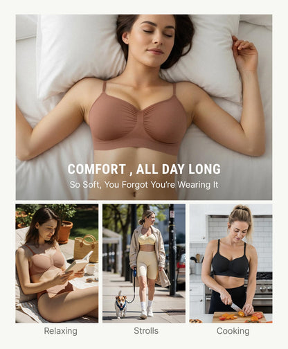 Women's  Comfort Bralettes No Underwire Wireless Bra