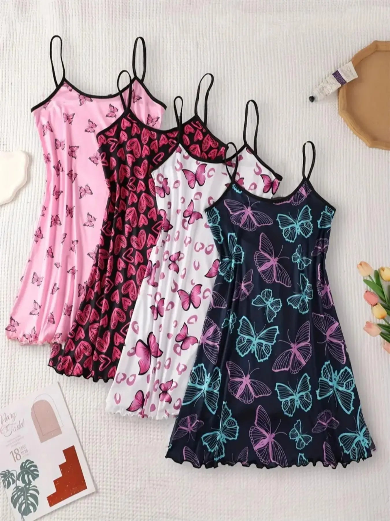 All Over Print Sleeveless Cami Nightdress