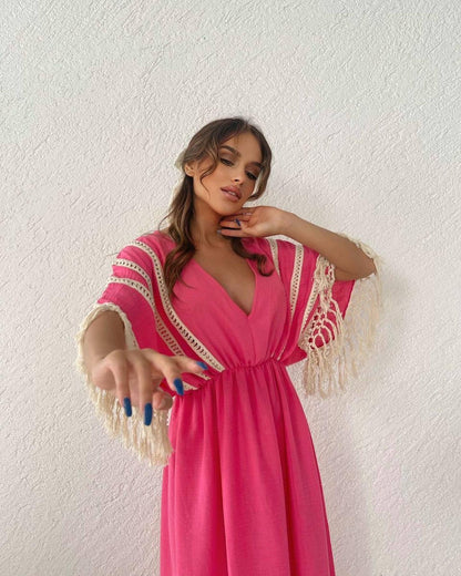 2025 Viral 🔥  V-Neck Comfortable Casual Dress