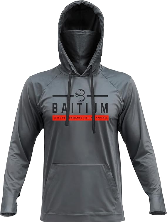 Fishing Shirts for Men Hooded Long Sleeve - UV Sun Protective T-Shirt Tee - Quick Dry Breathable Lightweight Dri Fit