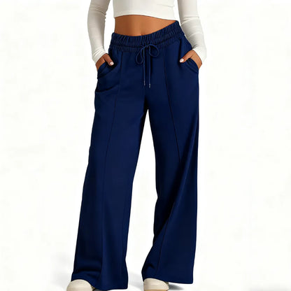 💘 Valentine’s Day Sale 💘 Women's Wide Leg Sweatpants Casual Loose Solid Color Pants