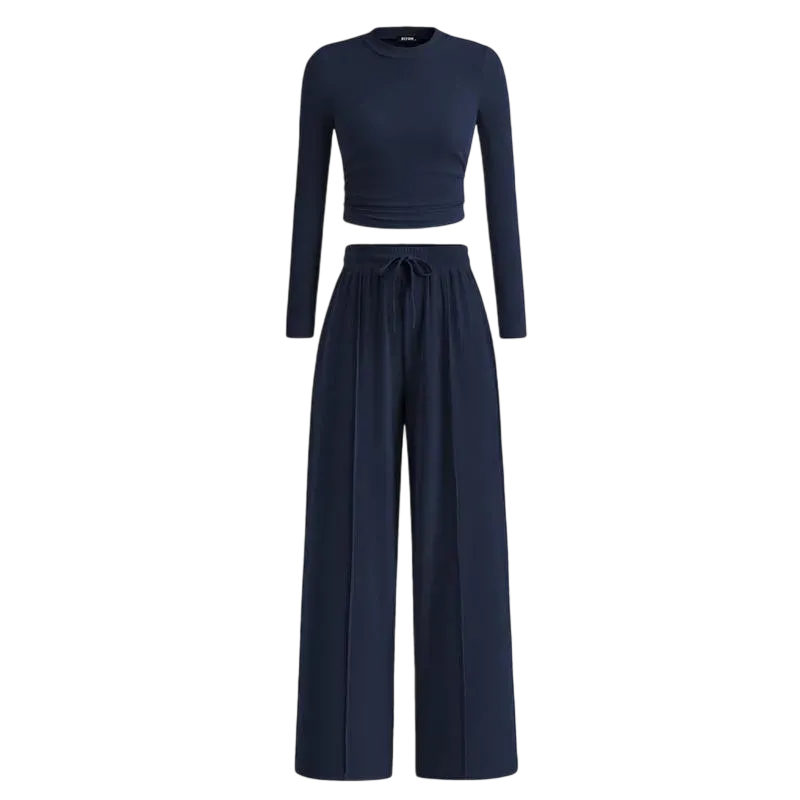 🔥Last Day 89% OFF🔥Women's Winter Set – Warm Top & Wide-Leg Pants