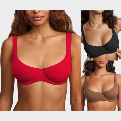 Last day of promotion 🔥🔥 Underwire Support Seamless Unlined Balconette Bra