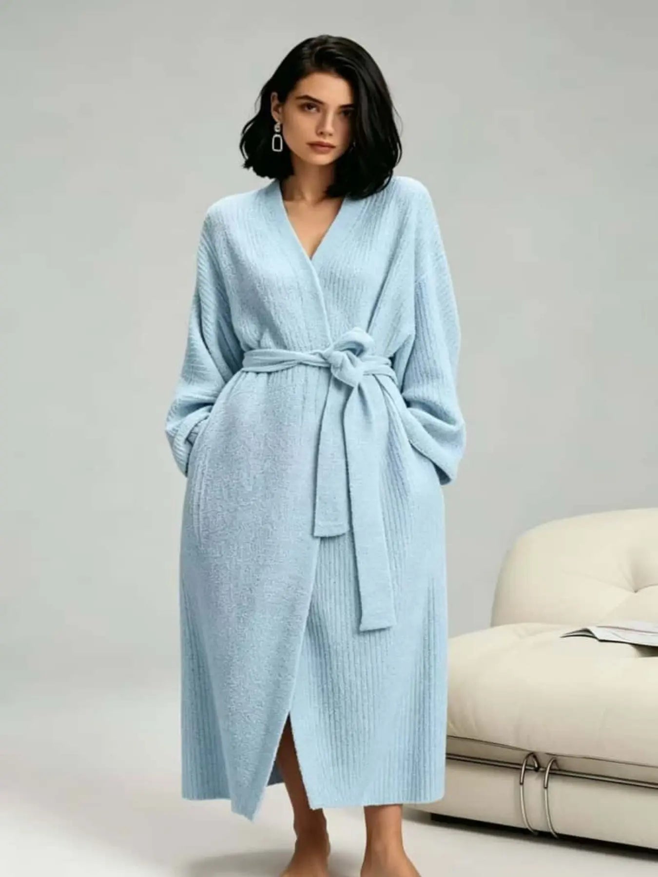 Women's Double-Sided Fleece Robe