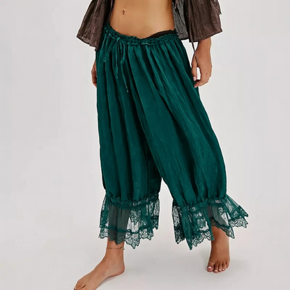 Lace Bloomer Pants for Women Capri Yoga Pants