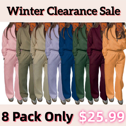 ⏰Final 2-Hour Clearance⚡Women's High Collar Long Sleeve Autumn and Winter Casual Sweater Suit