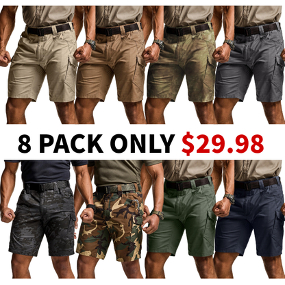 Men's Lightweight Water Resistant Golf Shorts, Stretch Tactical Work Shorts with Multi-Pocket