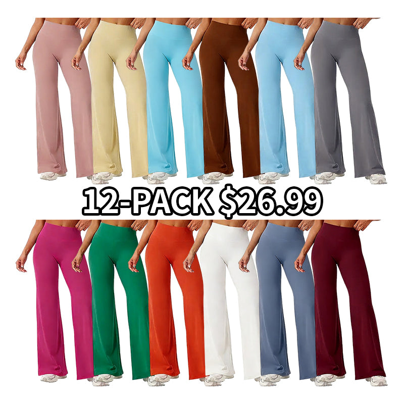 🔥 Women's High-Waist No-Front-Seam Tummy Control Sculpting Pants