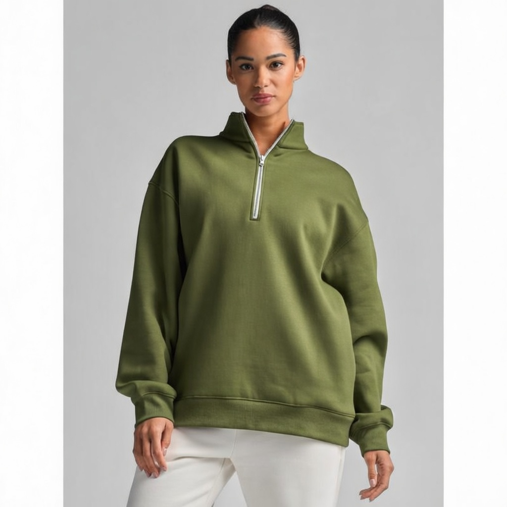 💘 Valentine’s Day Sale 💘 Basic Quarter Zip Mock Neck