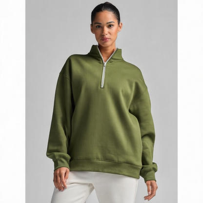 💘 Valentine’s Day Sale 💘 Basic Quarter Zip Mock Neck