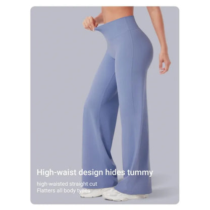🔥 Women's High-Waist No-Front-Seam Tummy Control Sculpting Pants