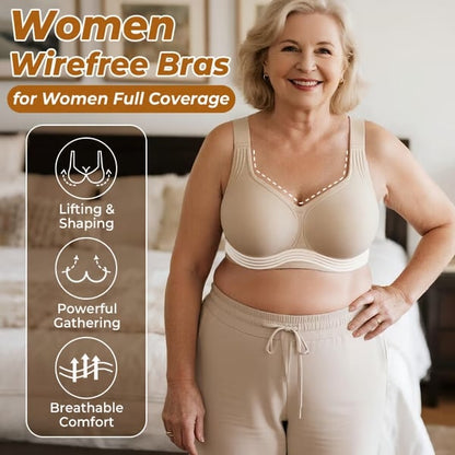 🏆LAST DAY SALE 49% OFF -Super firming bra | Women Wirefree Bras 👍No more sagging breasts