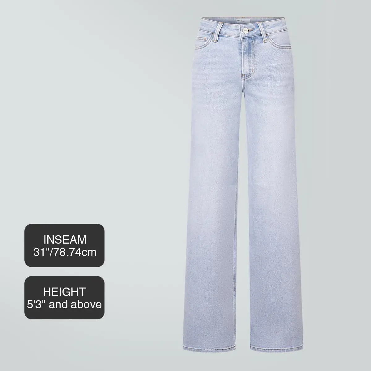 Women's Mid-low Rise Baggy Stretchy Jeans