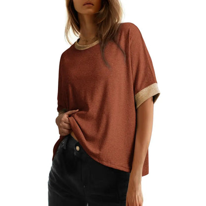 🔥 Stock up Dokotoo Women's Tops for Women 2026 Loose Oversized Basic Tee Comfortable Soft Fabric Flattering Fit Womenswear
