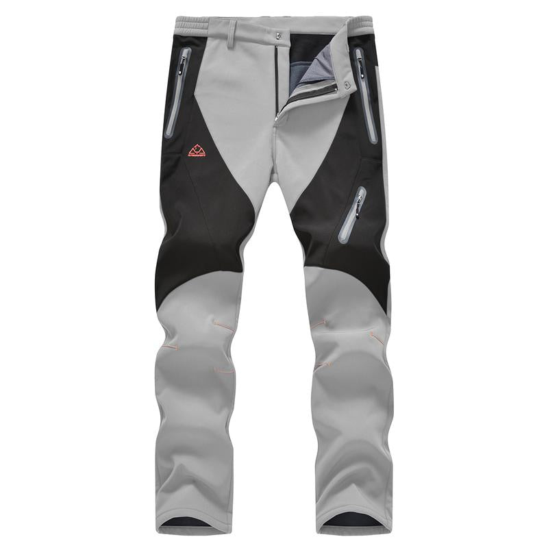 Men's Insulated Winter Outdoor Pants - Fleece-Lined, Windproof & Water-Resistant for Hiking, Skiing & Cold Weather