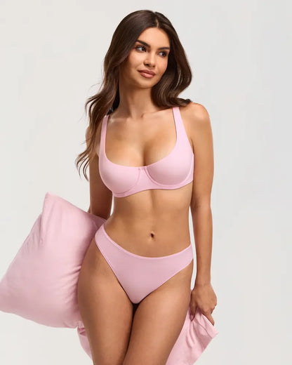 Last day of promotion 🔥🔥 Underwire Support Seamless Unlined Balconette Bra