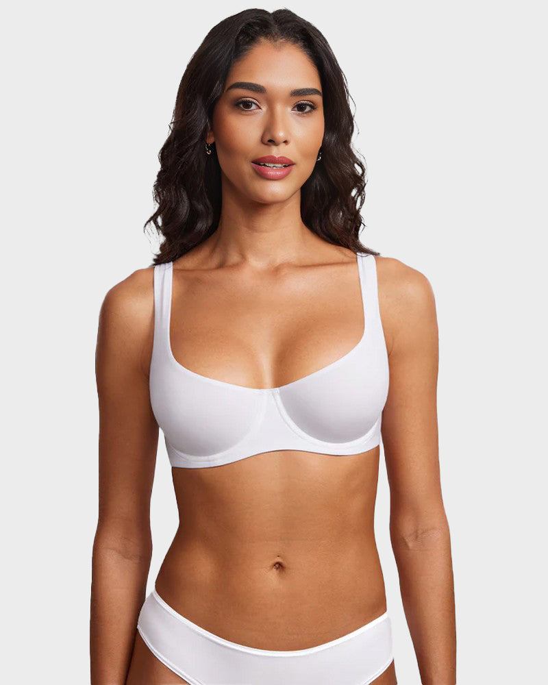 Last day of promotion 🔥🔥 Underwire Support Seamless Unlined Balconette Bra