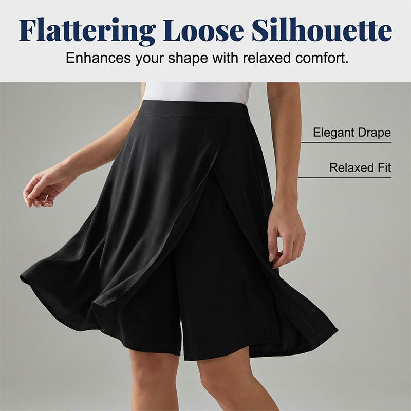 🔥LAST DAY SALE - ONLY £13.99!!🔥Women's Casual Elastic Waist Wrap Skort