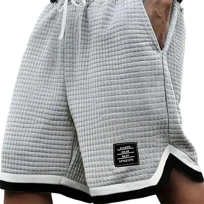 Men's Waffle Knit Casual Summer Shorts