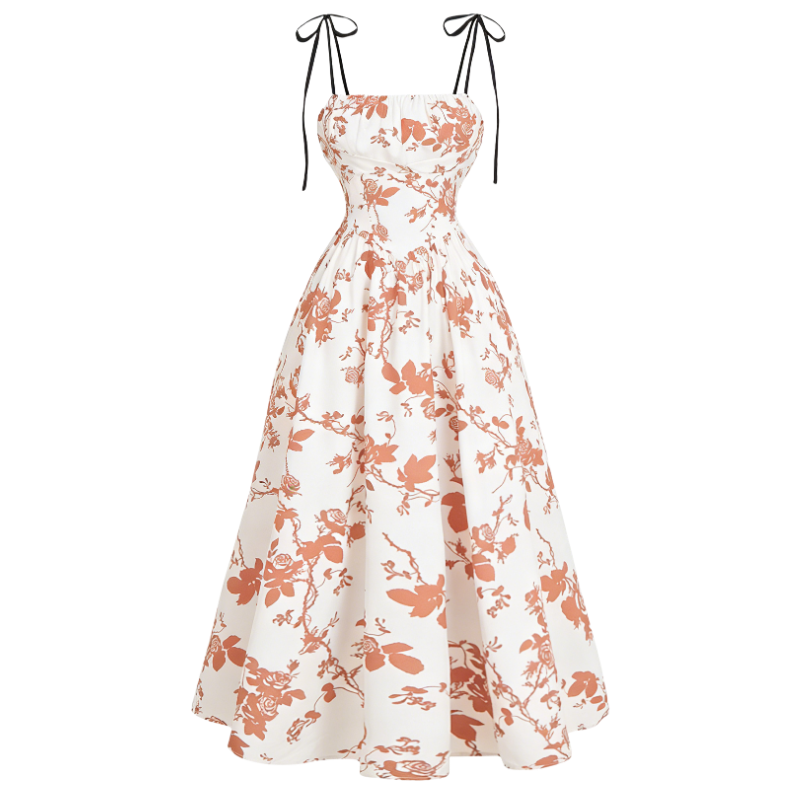 Women's Casual Floral Sleeveless Summer Dress