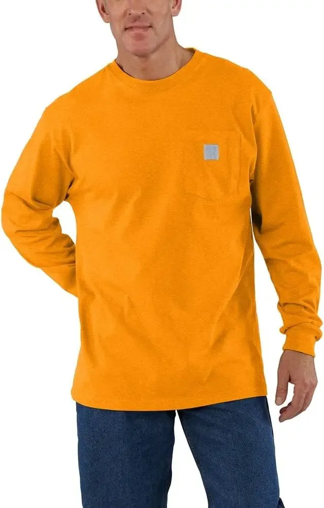 🔥Spring Clearance Sale🔥Workwear unisex Loose Fit Heavyweight Short or Long-Sleeve Pocket T-Shirt