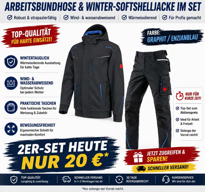 Letzter Verkaufstag-Softshelljacke x Bundhose Set