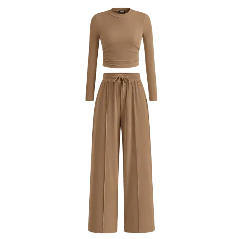 🔥Last Day 89% OFF🔥Women's Winter Set – Warm Top & Wide-Leg Pants