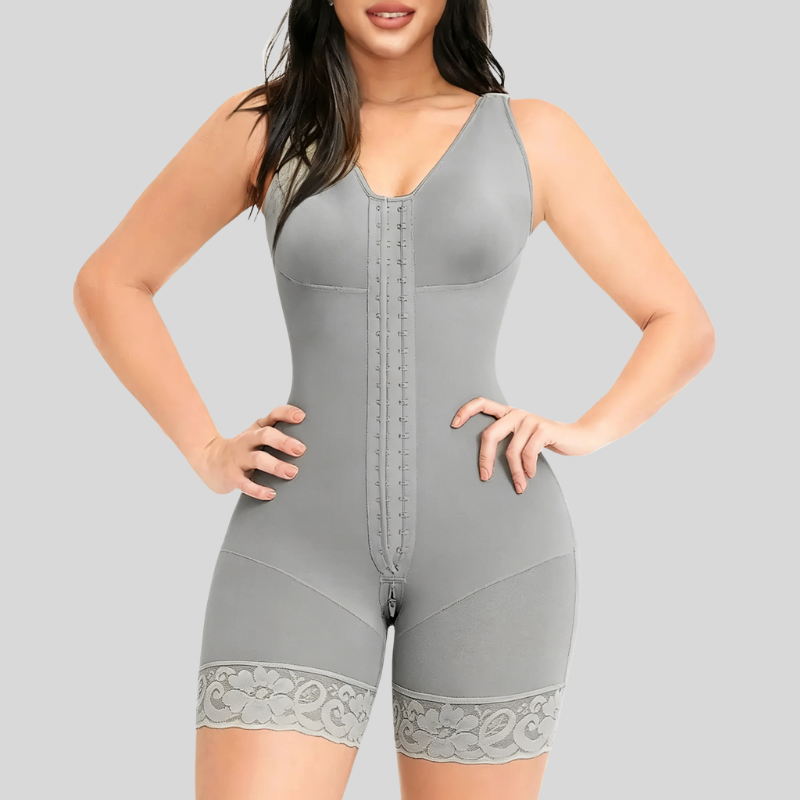 Women Full Tummy Control Hook Closure Butt Lifter Shapewear