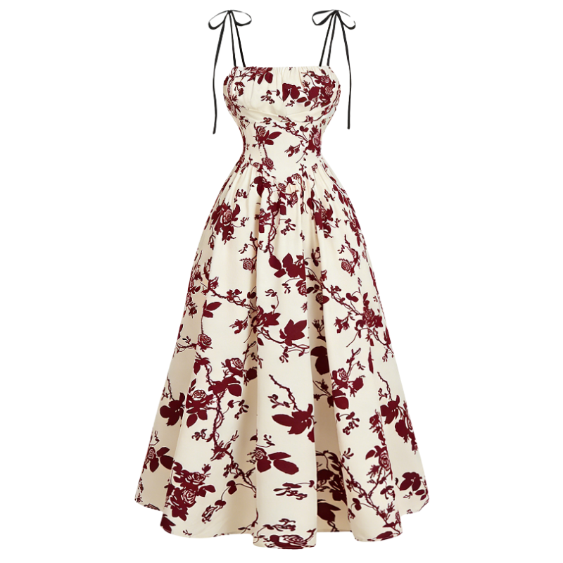 Women's Casual Floral Sleeveless Summer Dress