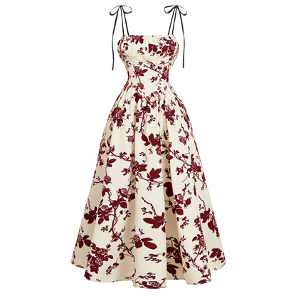 Women's Casual Floral Sleeveless Summer Dress