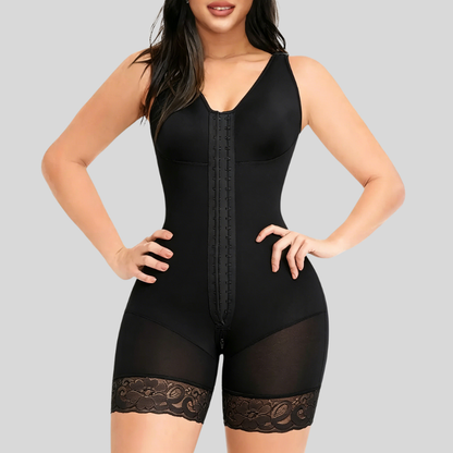 Women Full Tummy Control Hook Closure Butt Lifter Shapewear