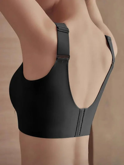 ⏰ TODAY ONLY Jelly Wireless Womens Comfortable Wireless Bras Push Up Bralettes Seamless Tshirts Bras Deep V Everyday Bras