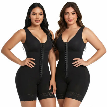 Women Full Tummy Control Hook Closure Butt Lifter Shapewear