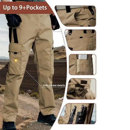 Men's Durable Outdoor Multi-Pocket Work Training Cargo Pants