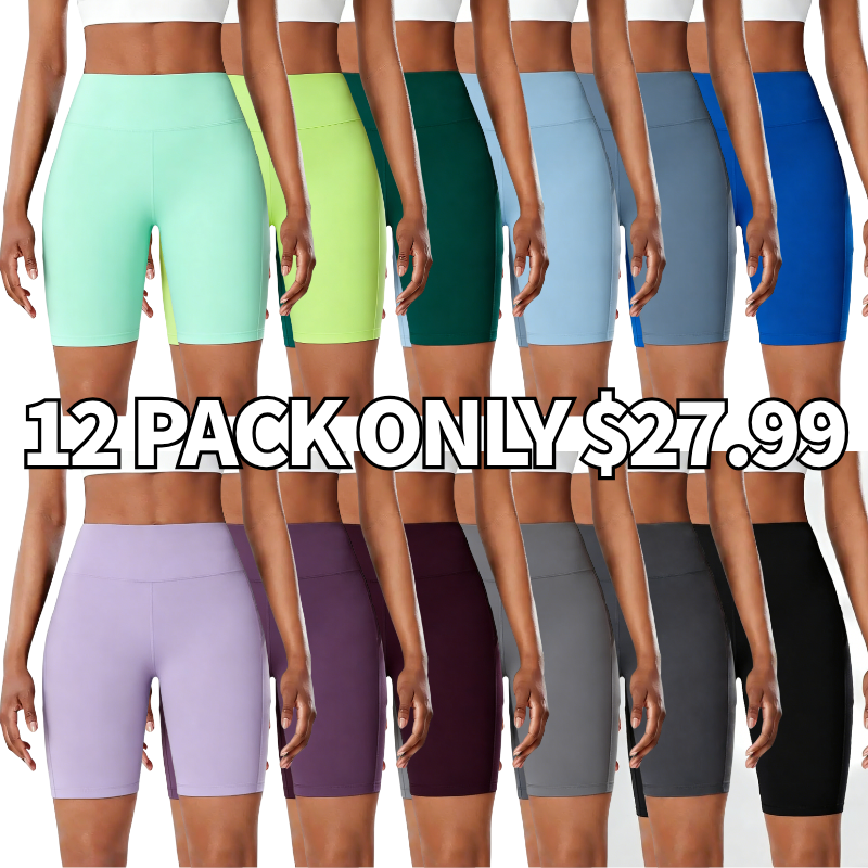 High Waist Athletic Yoga Shorts