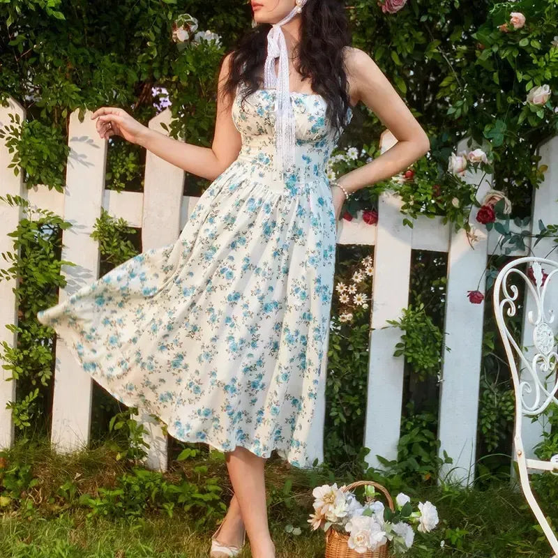 Women's floral print midi dress