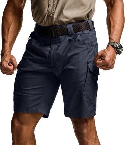 Men's Lightweight Water Resistant Golf Shorts, Stretch Tactical Work Shorts with Multi-Pocket