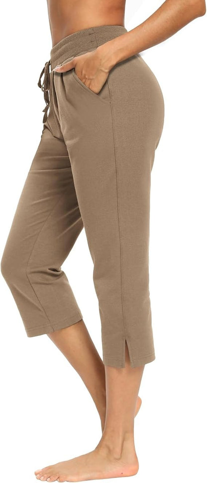 Summer Loose Jogger Capris with Pockets