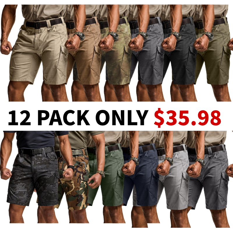 Men's Lightweight Water Resistant Golf Shorts, Stretch Tactical Work Shorts with Multi-Pocket