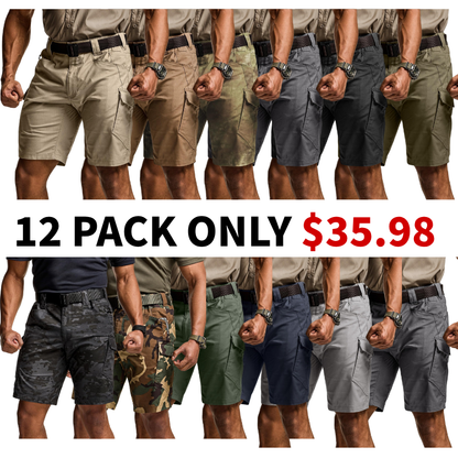Men's Lightweight Water Resistant Golf Shorts, Stretch Tactical Work Shorts with Multi-Pocket