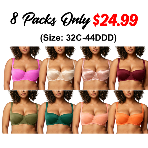 Starry Night Plus Size 4mm Lightly Padded Balconette Bra