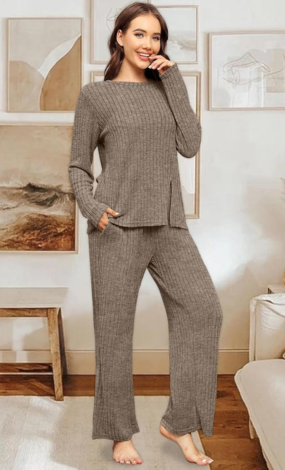 FACTORY SALE Womens Two Piece Outfits Lounge Sets Cozy Sweater Loungewear with Pockets 2025