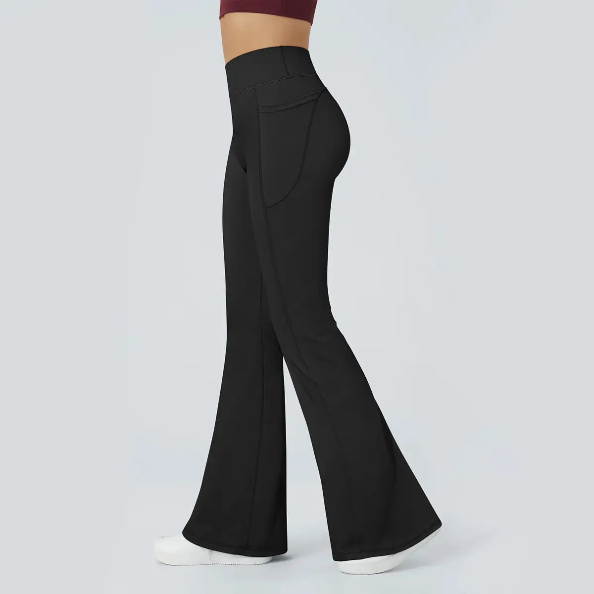 Women Workout Flare High Waist Butt Lifting Pants